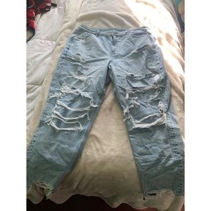High waisted mom jeans